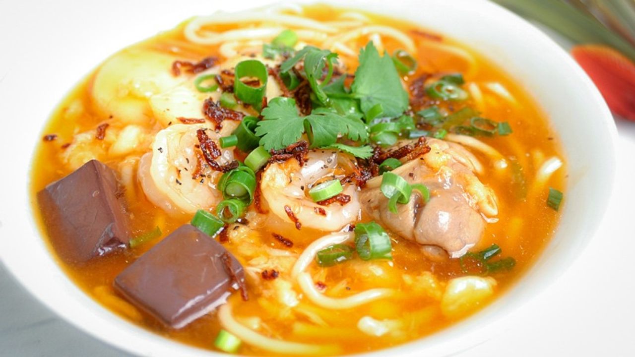 Starch Noodles with Prawns