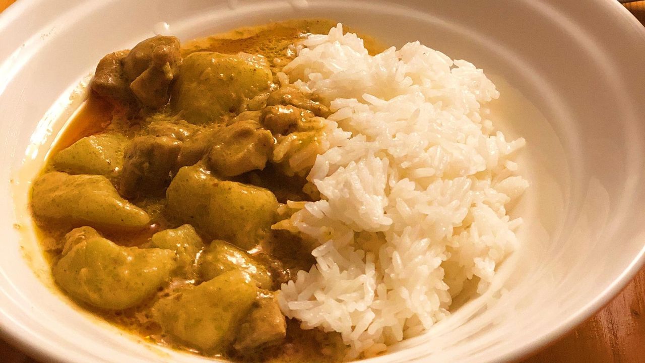 Satay Chicken with Rice