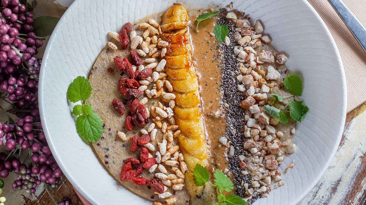 Spiced Quinoa Porridge With Almond Milk