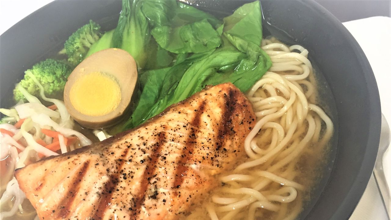 R12. Chargrilled Salmon Ramen