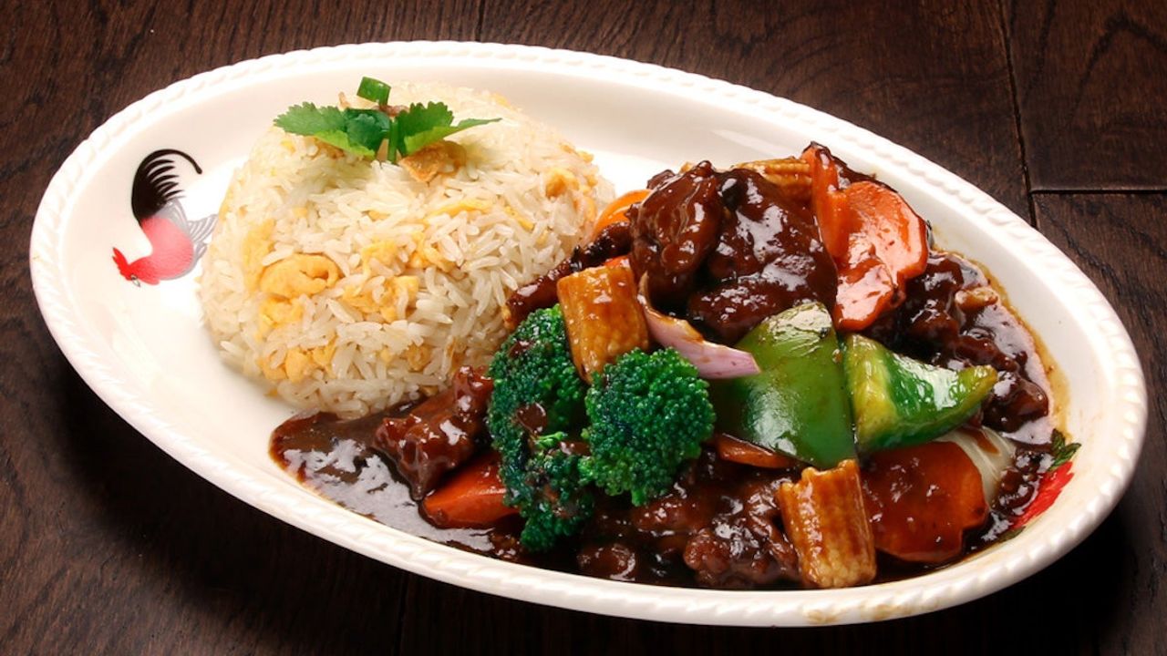 R13 Black Bean Sauce with Fried Rice