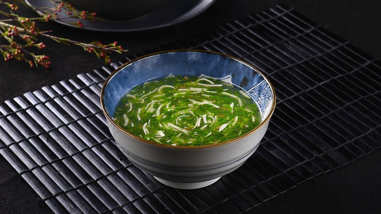 Thick Soup with Tofu & Wild Vegetable