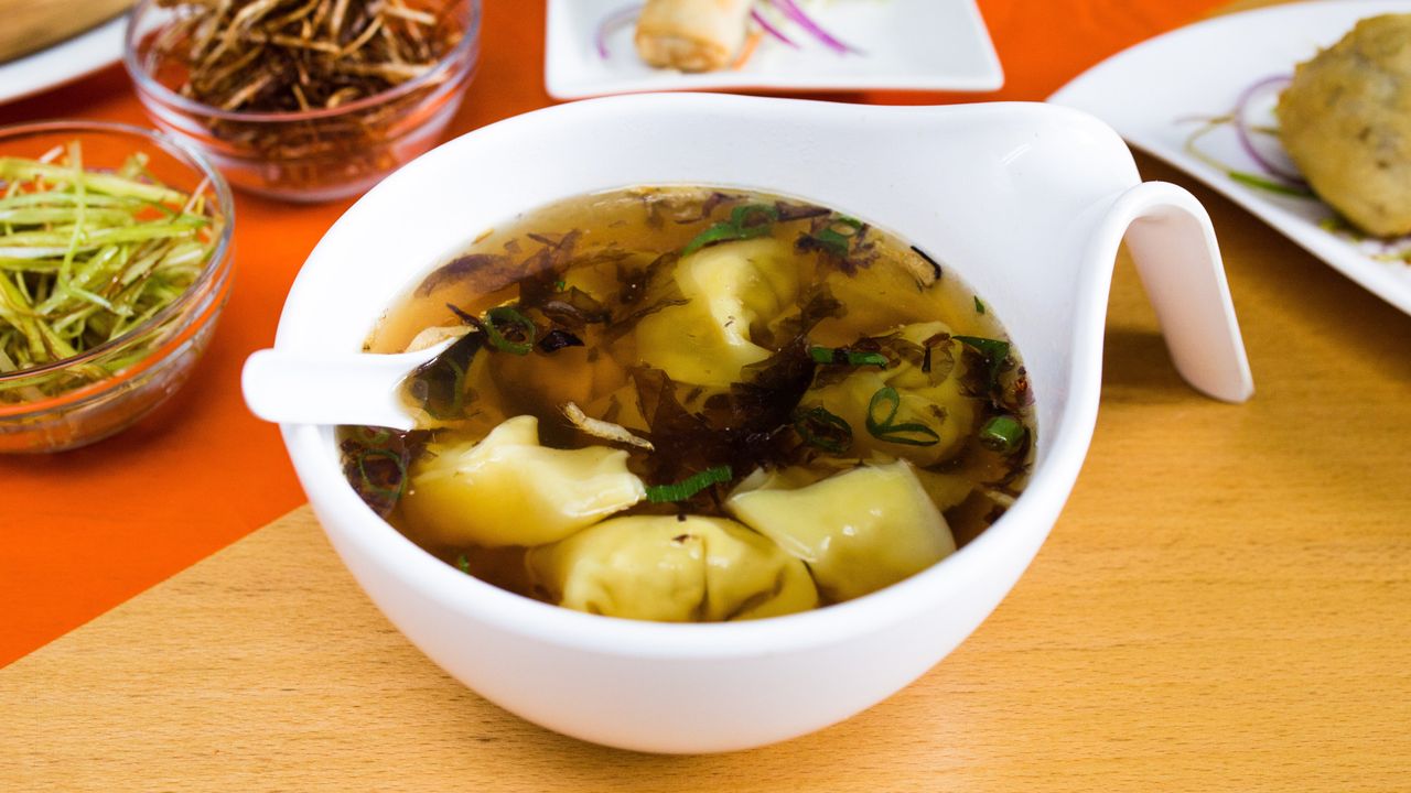 Prawn and Chicken Wonton Noodle Soup