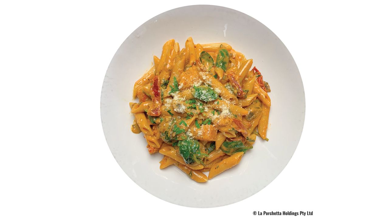 Penne Spinach & Pumpkin Alfredo (Entrée)