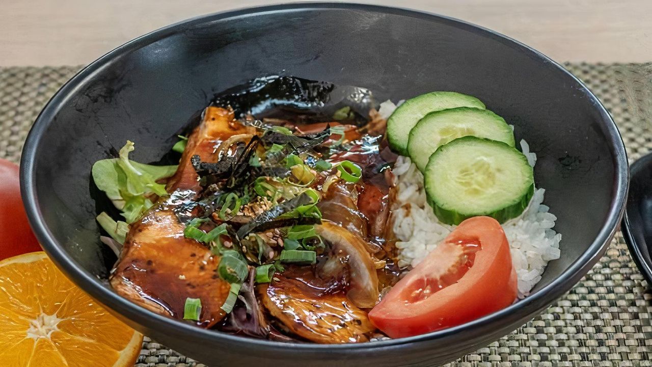 Teriyaki Salmon Don