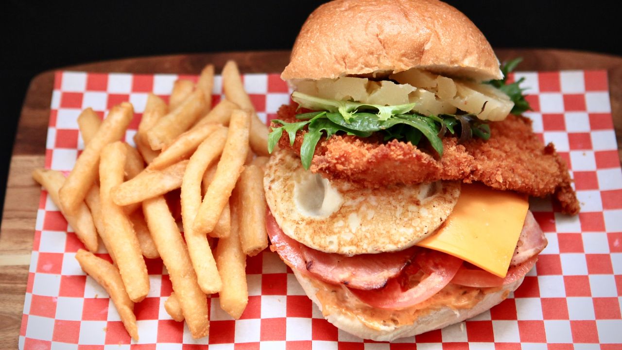 Chicken Burger with The Lot