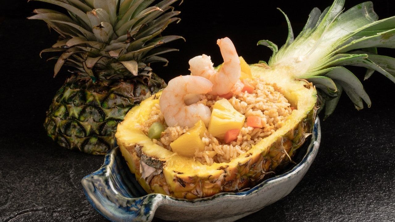 Pineapple Fried Rice with Seafood