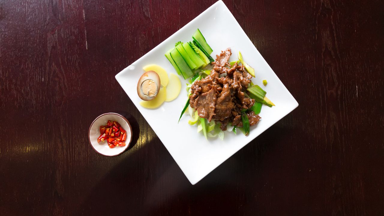 Stir Fried Beef + Vegetable + Egg + Steam Rice