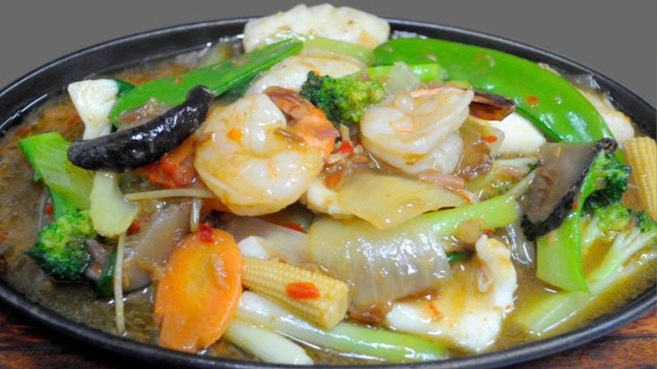 Sizzling Seafood with XO Sauce