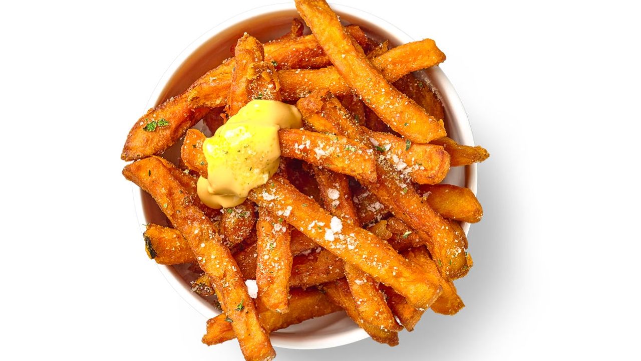 Sweet Potato Fries (V) (1386 kJ)