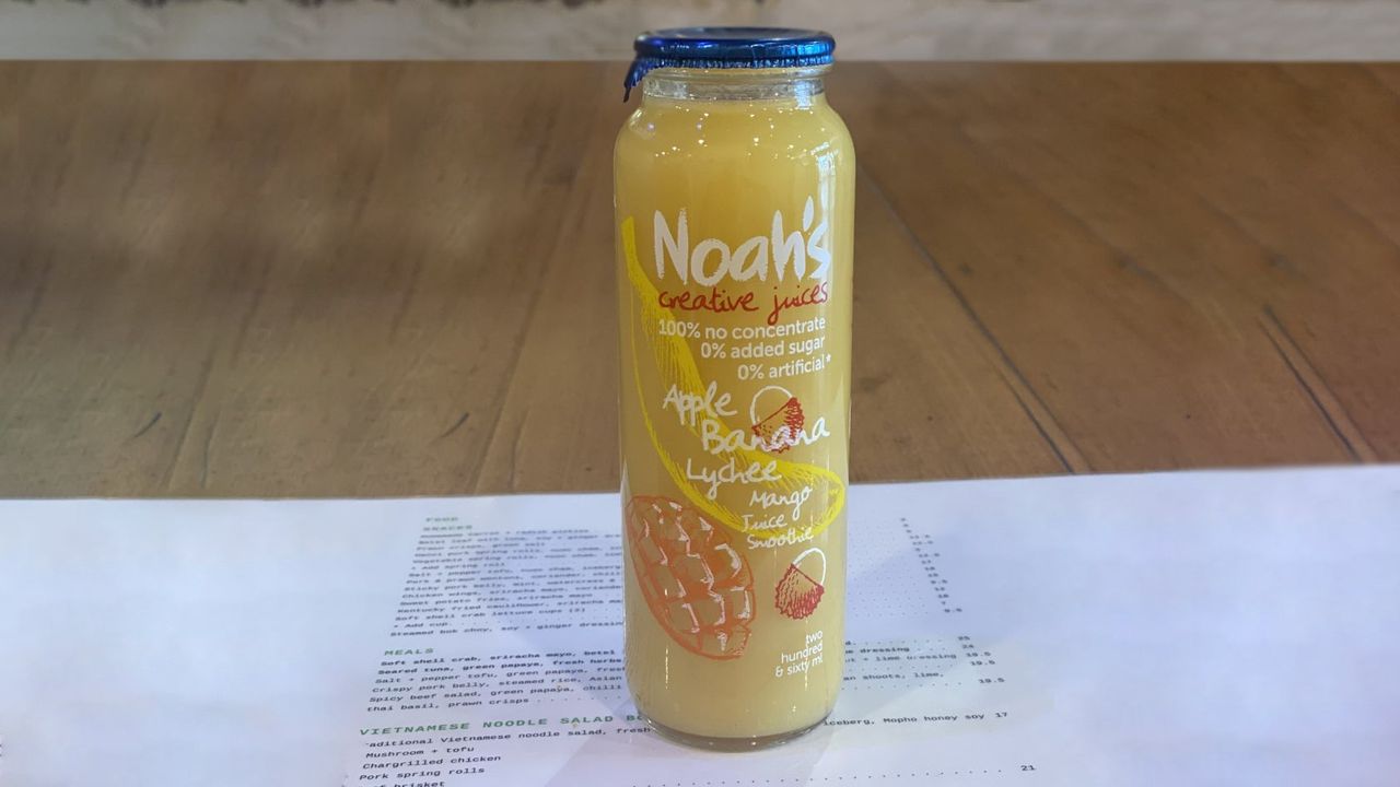 Noah's Apple, Banana, Lychee, Mango Juice Smoothie