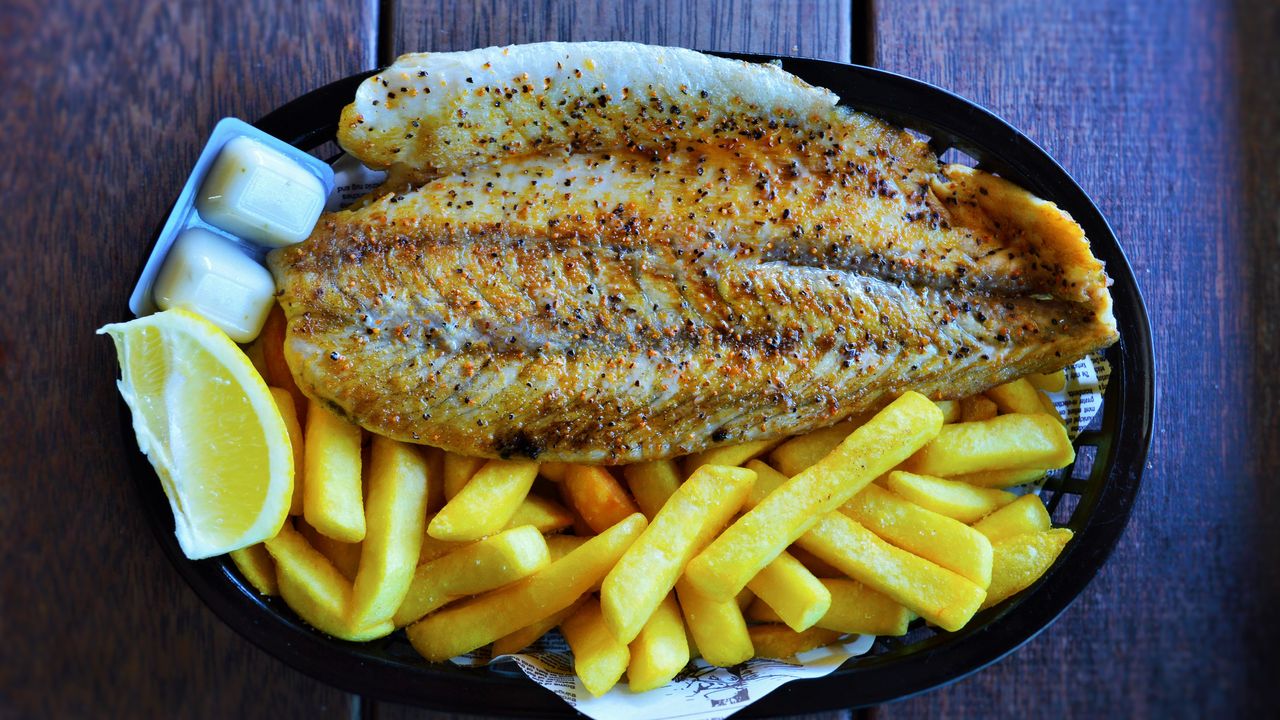 Grilled Barramundi & Chips