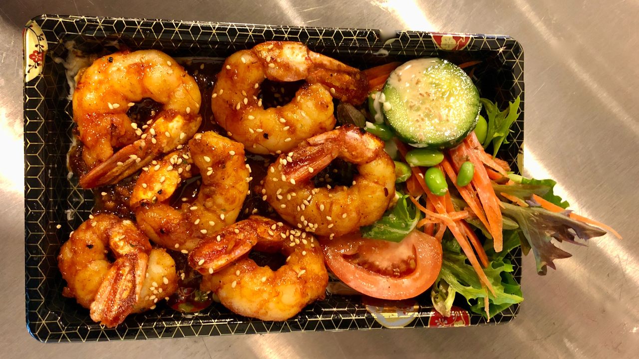Spicy Garlic Prawns