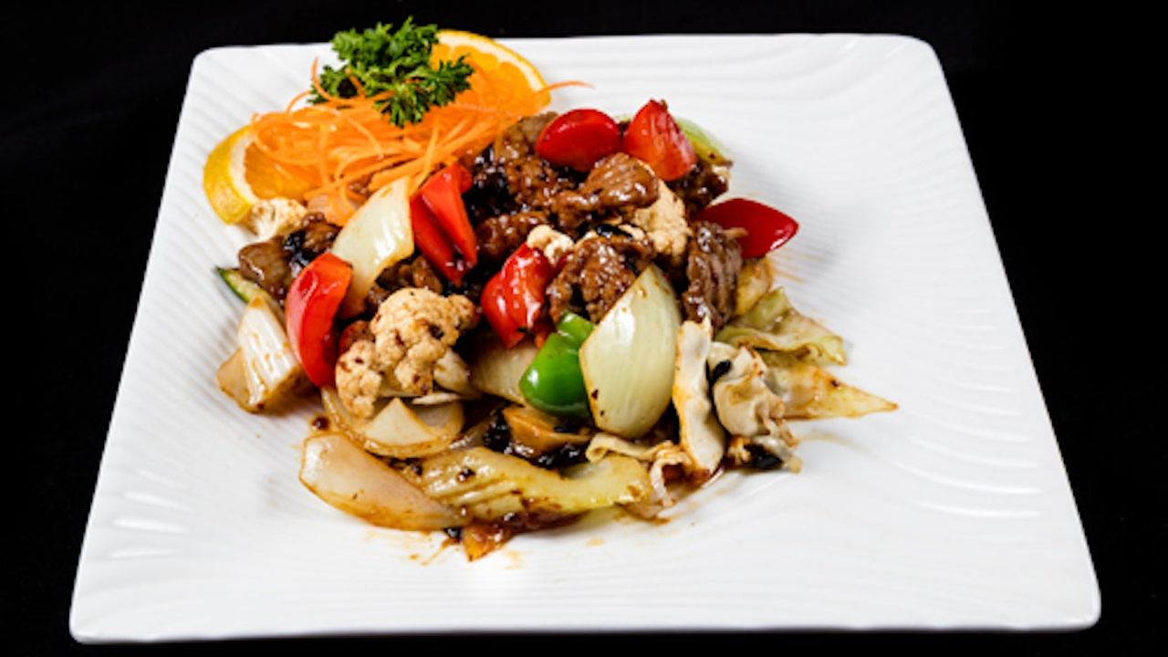 Beef with	Black Bean Sauce