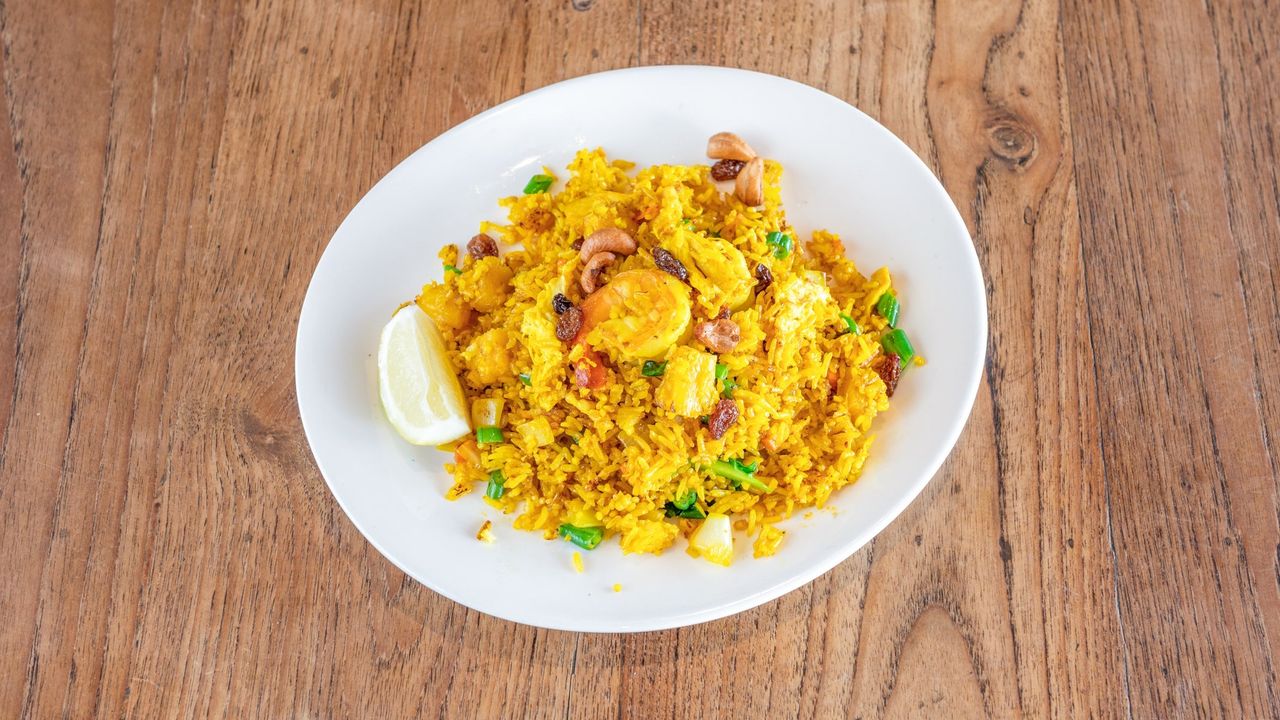 Tom Yum Fried Rice Prawns