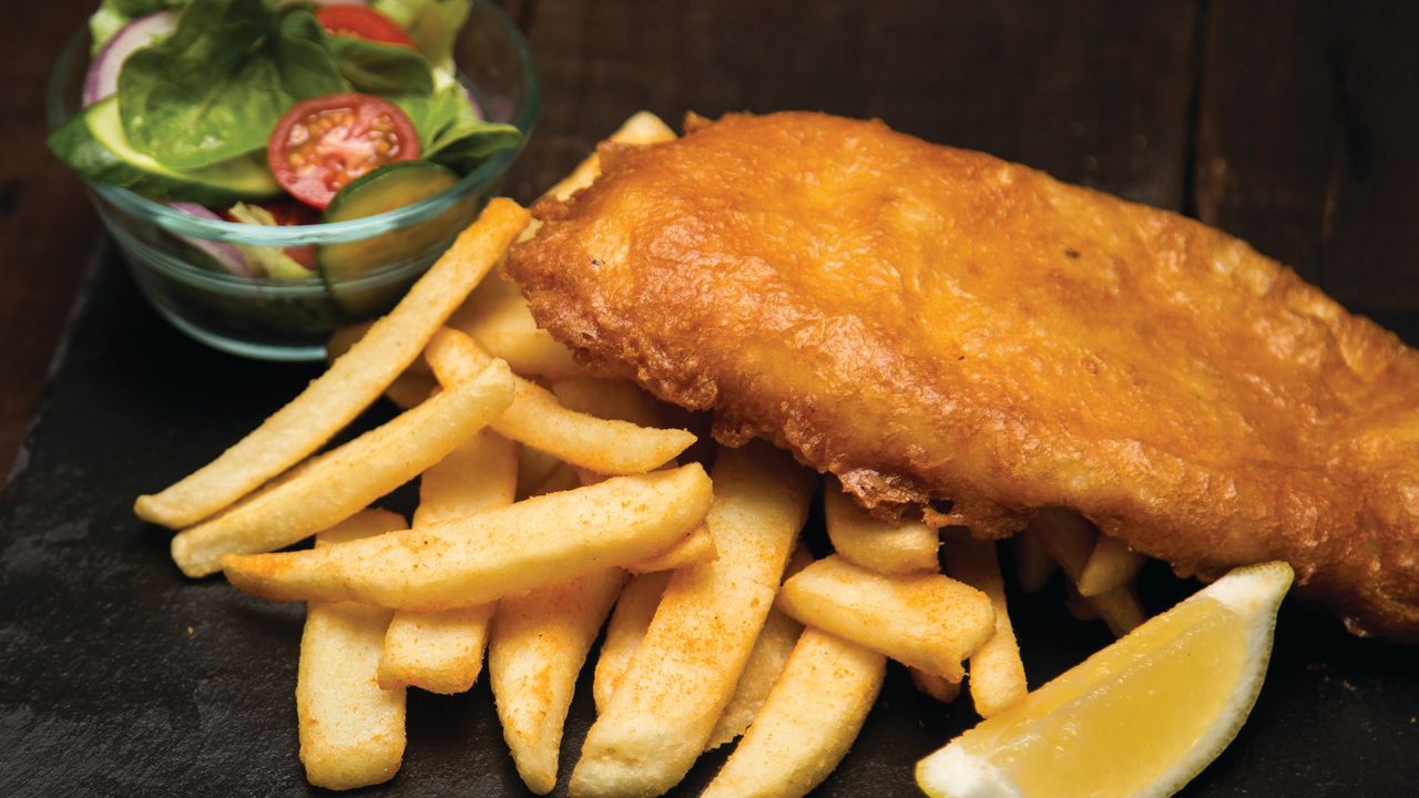 Fish, Chips and Salad