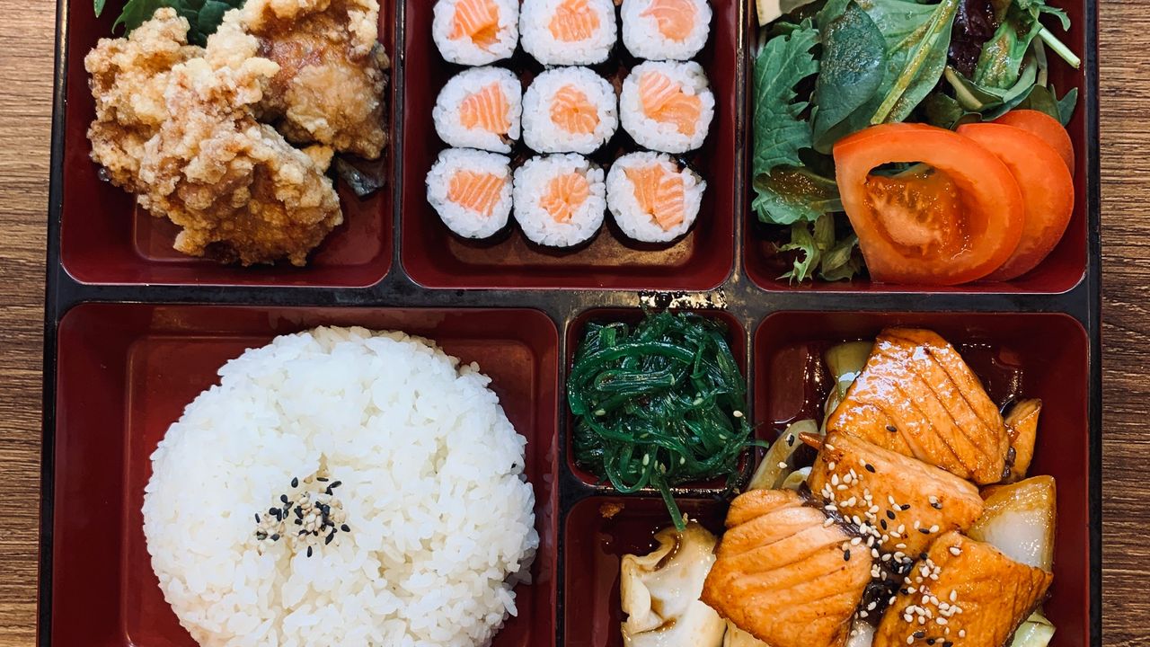 Teriyaki Salmon Bento