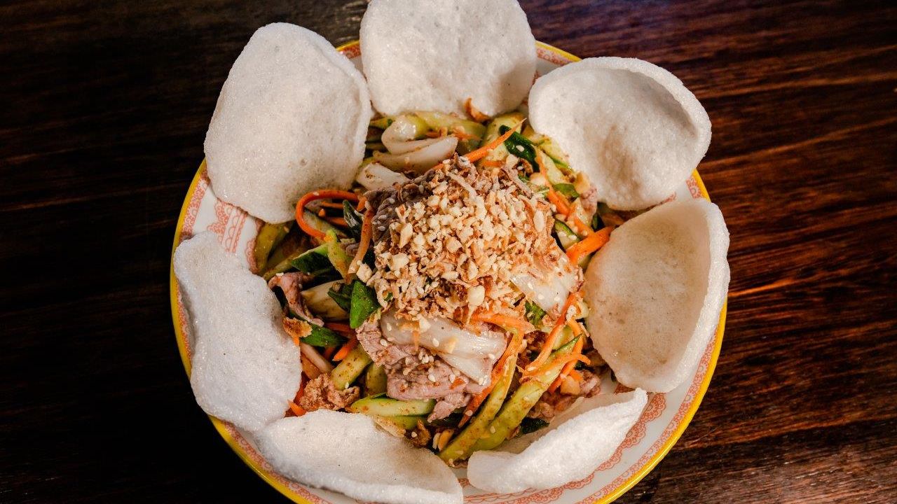 Rare Cooked Beef Salad