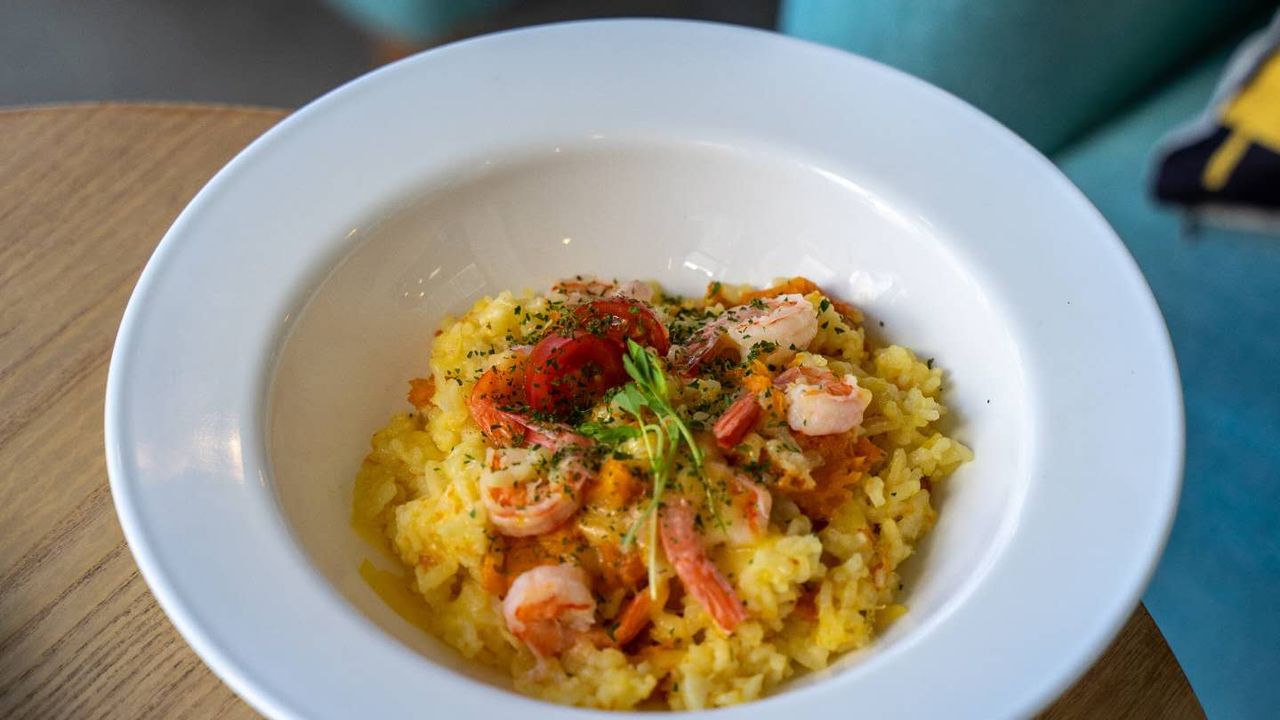 Pumpkin Prawn Creamy Rice