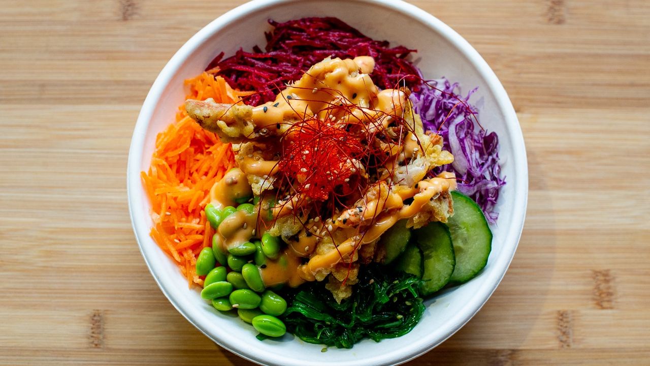 Soft-shell Crab tempura bowl