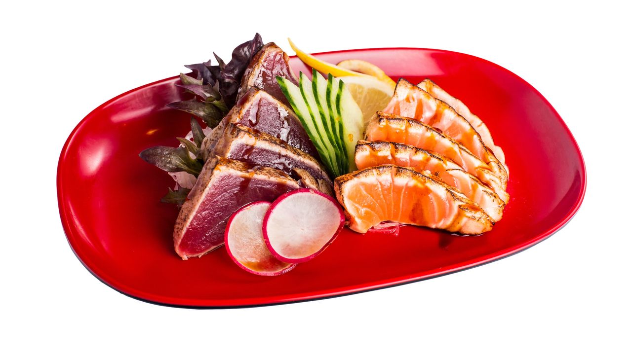 Seared Salmon and Tuna Sashimi