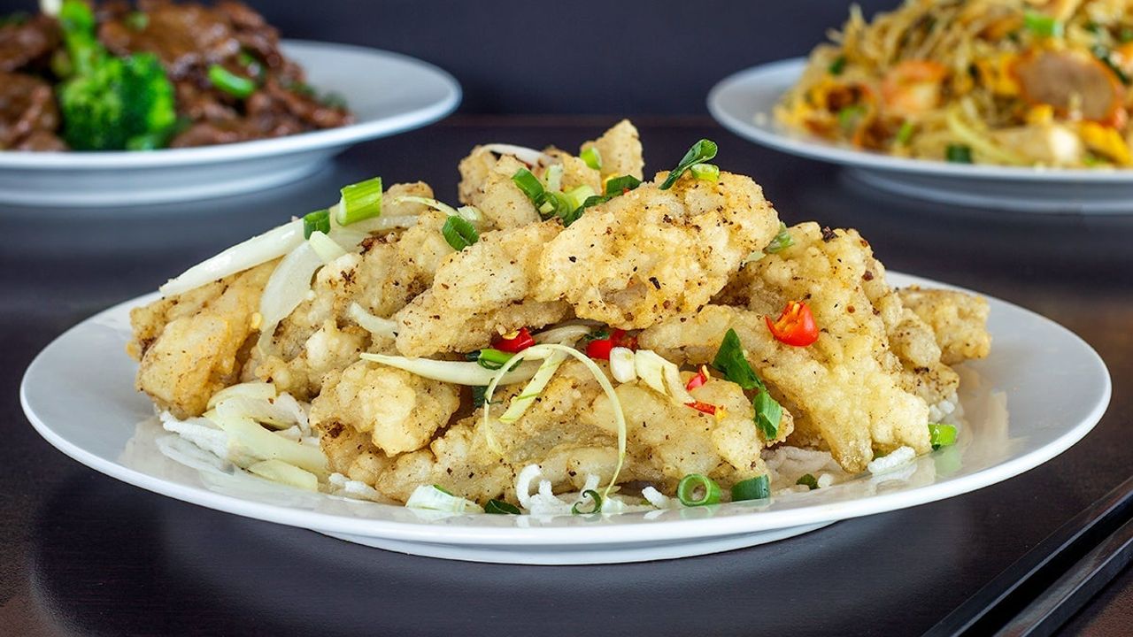 Fried Squid with Spicy Salt and Fresh Chilli