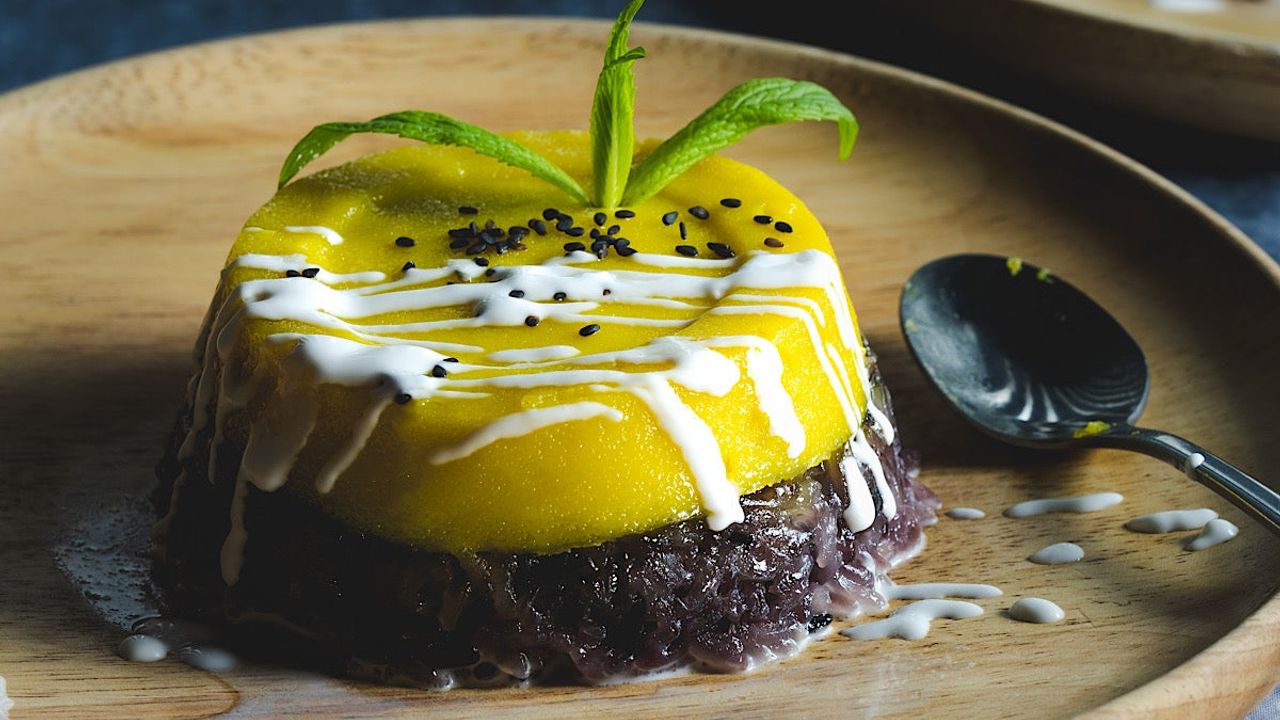Black Sticky Rice Thai Custard