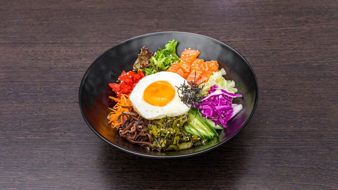 Raw Salmon Bibimbap
