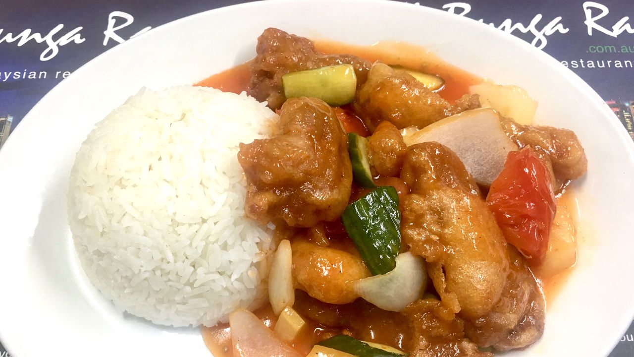 Sweet & Sour Pork Ribs with Rice