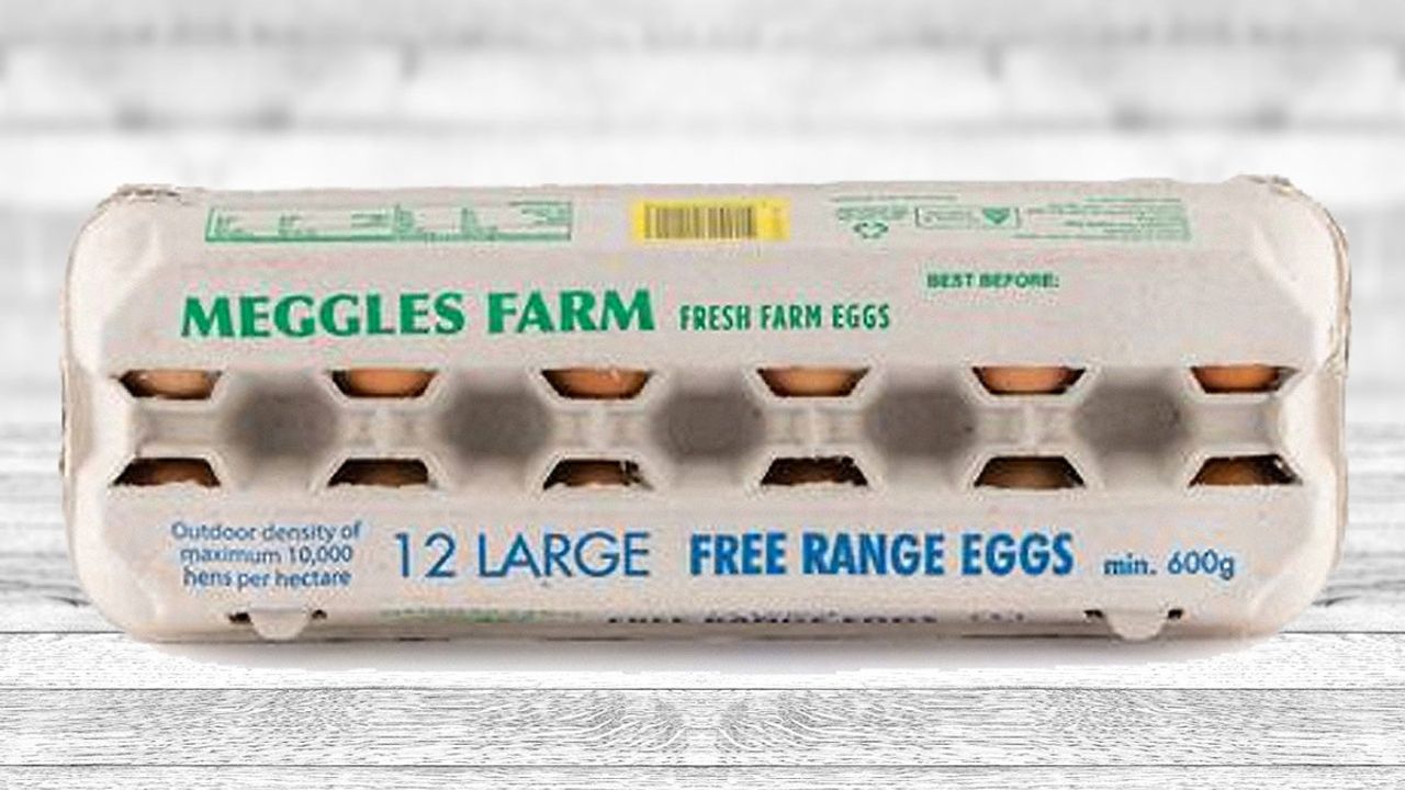 Meggles Farm 12 Free Range Eggs 600G