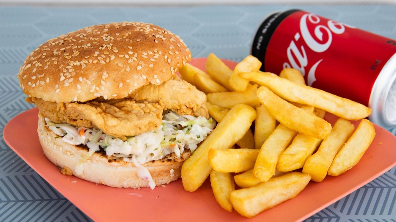 Crispy Coleslaw Burger