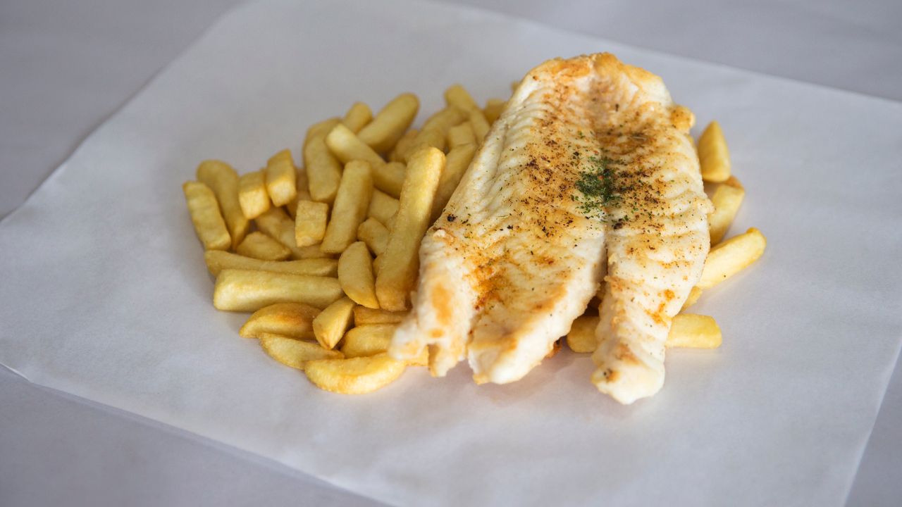 Grilled Fish and Chips