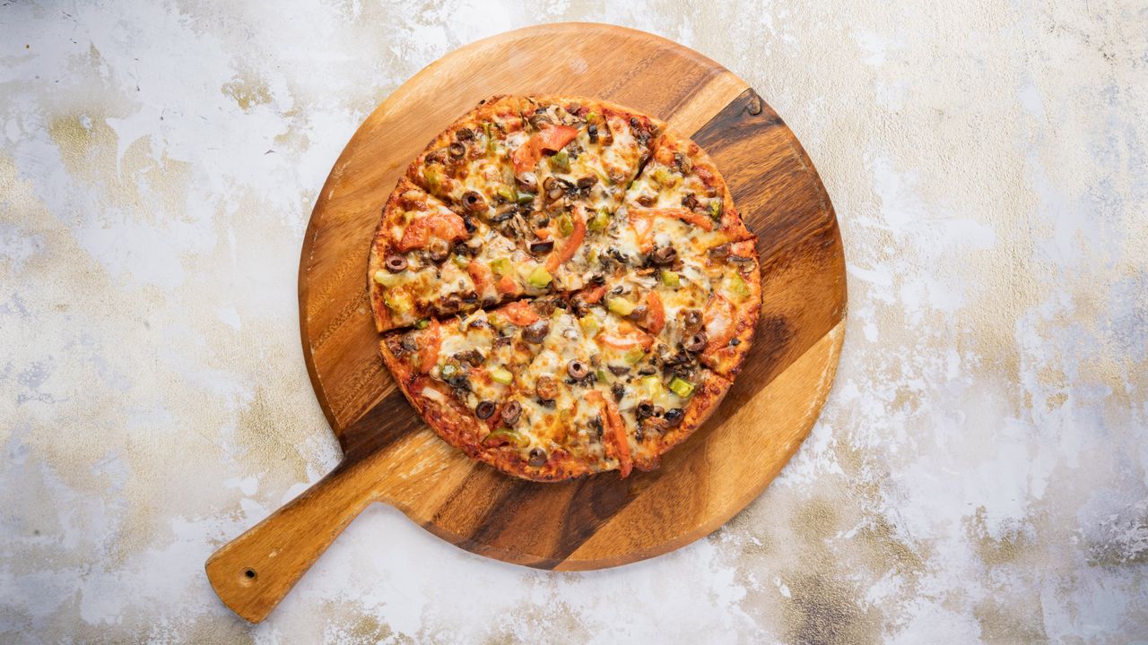 Vegetarian with Mushroom Pizza (V)