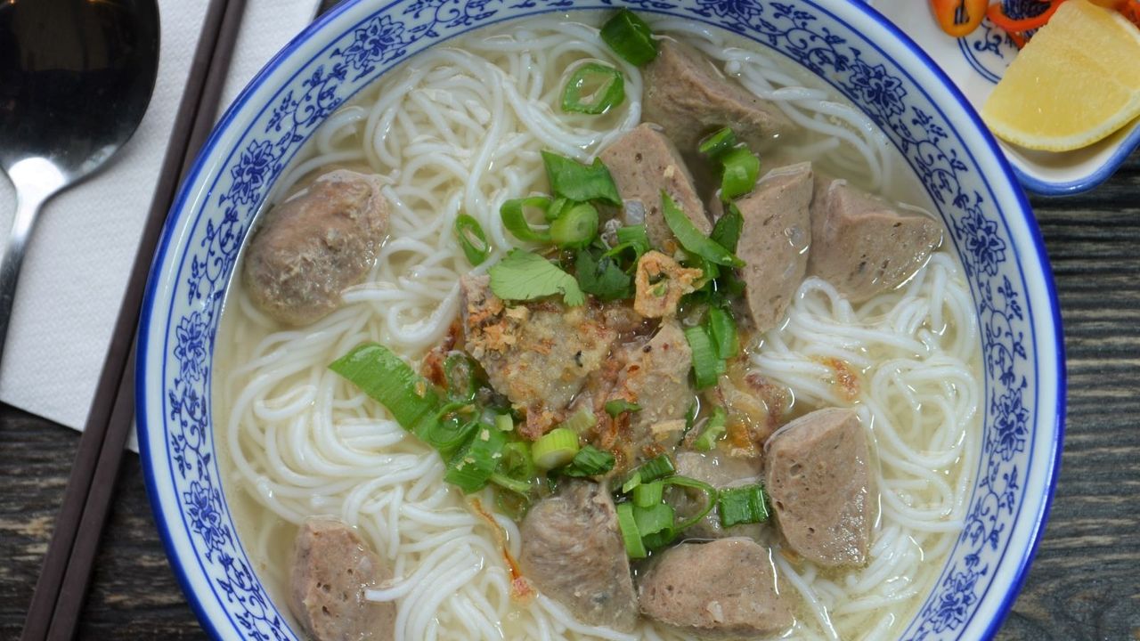 Beef Balls & Vermicelli Noodles Soup