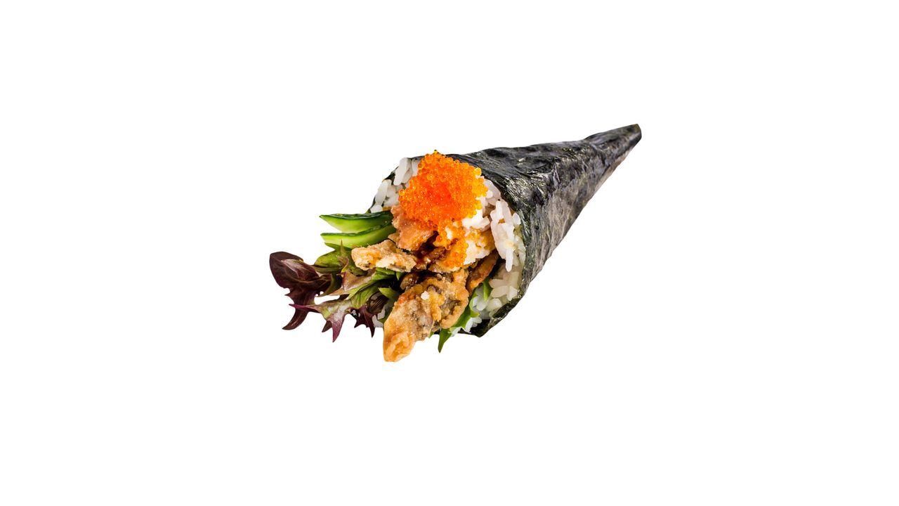 Soft Crab Shell Cucumber Hand Roll