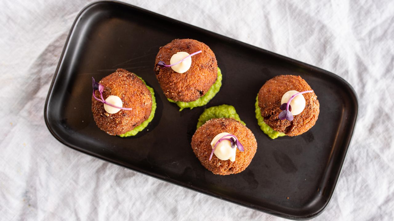 Smoked Cod Croquettes, Grana & Chipotle Mayo