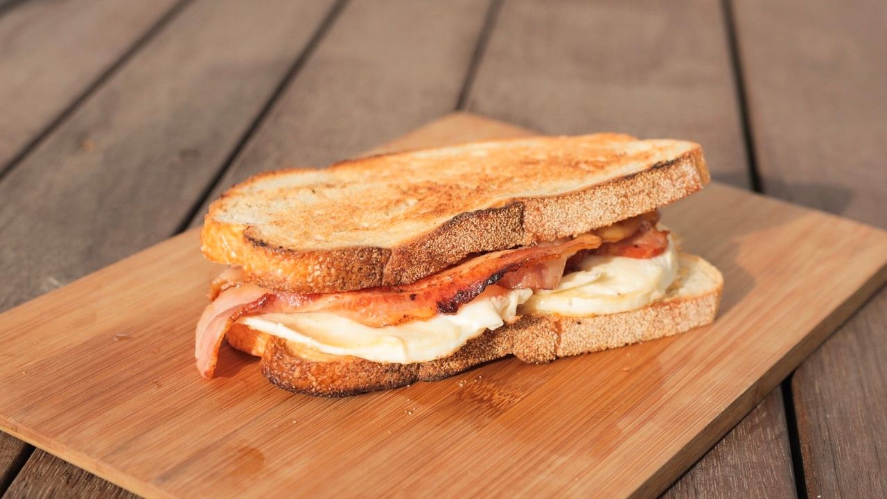 Double Egg and Bacon Tostie