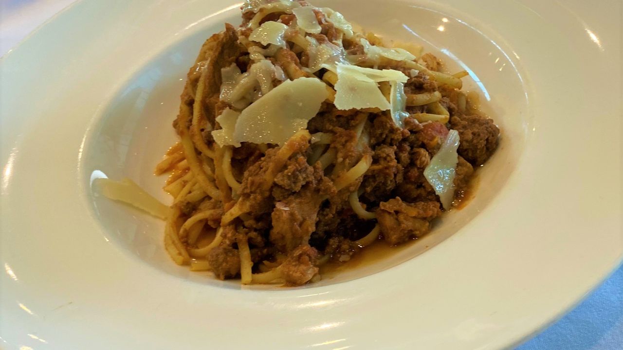Angel Hair Pasta with Homemade Meat Ragu