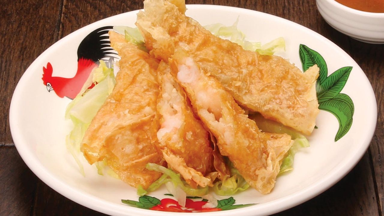 112 Deep Fried Beancurd Skin Prawn Roll