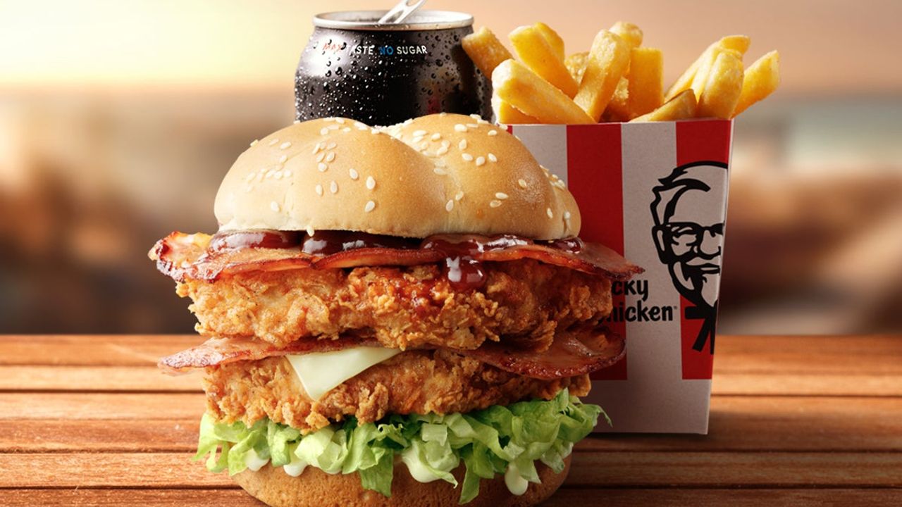 BBQ Bacon Stacker Burger Combo