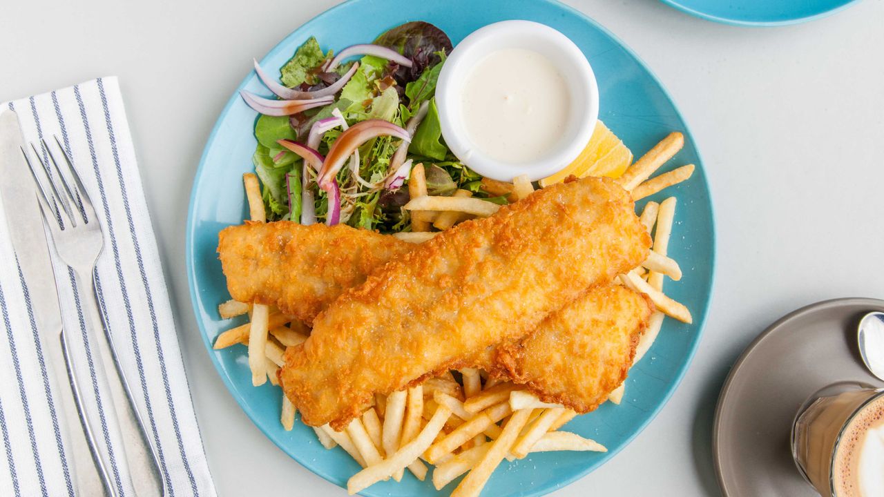 Beer Battered Barramundi Housemade Fish N Chips