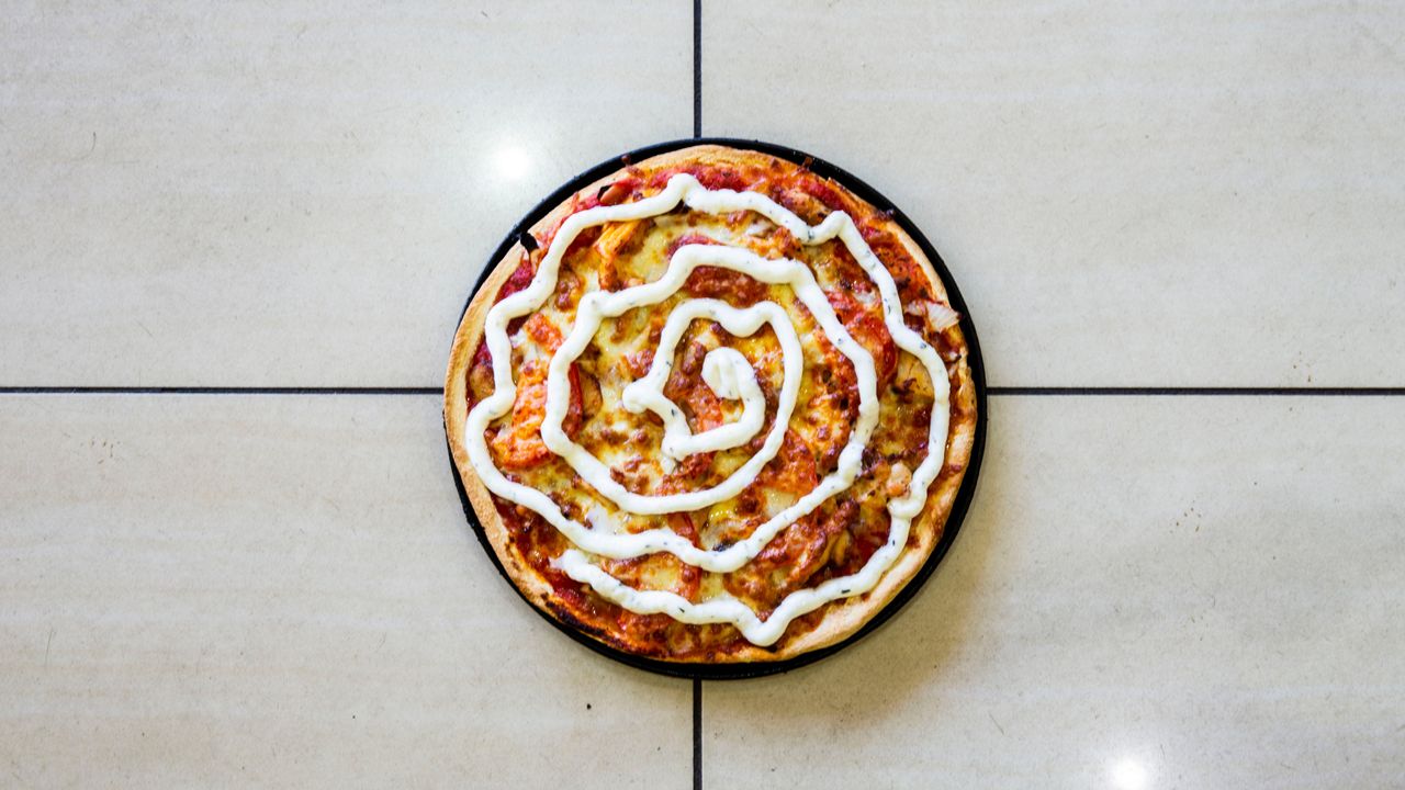 Chicken Souvlaki Pizza