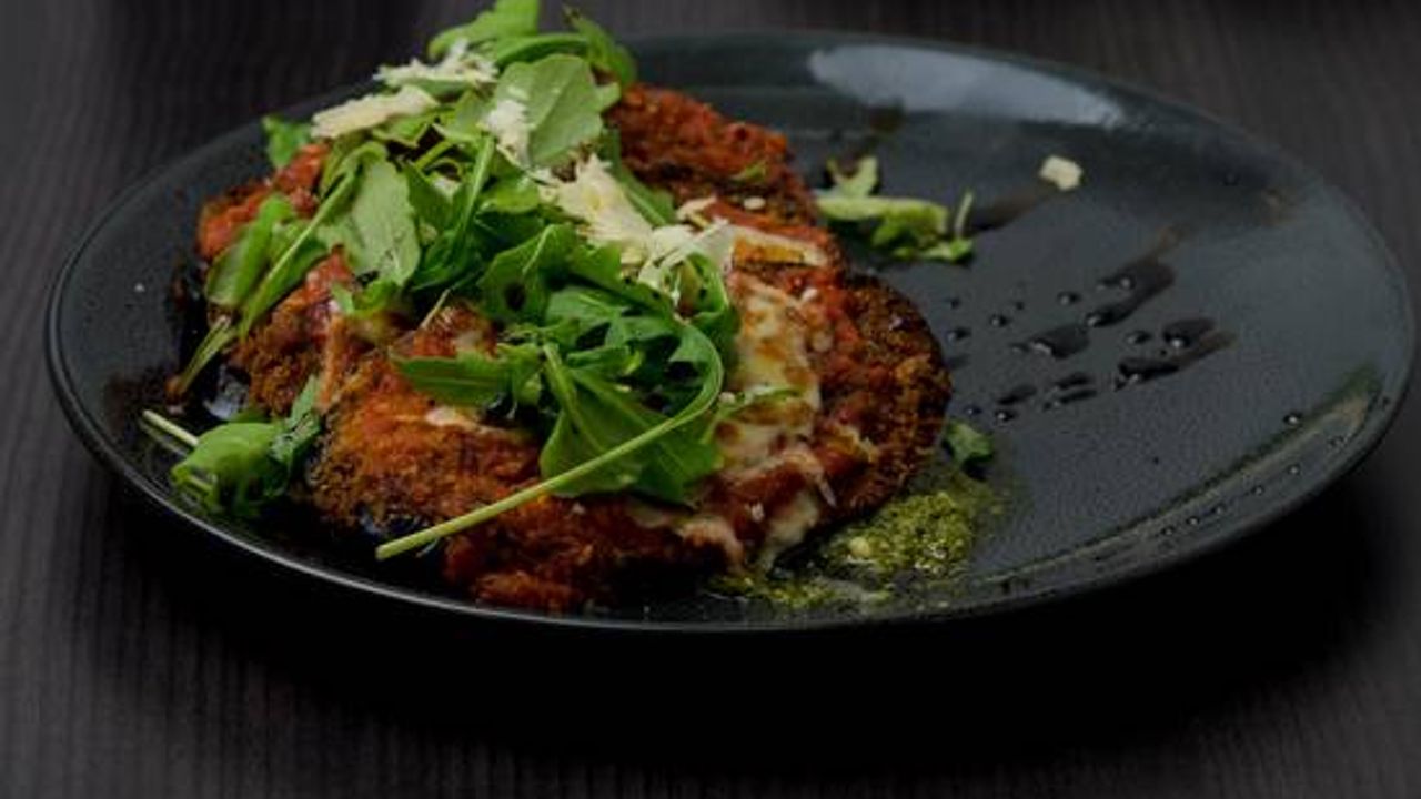 Eggplant Parmigiana Stack