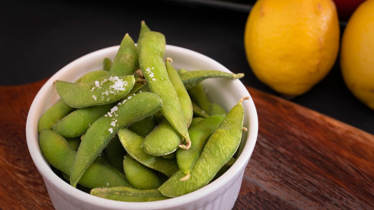 Grilled Edamame