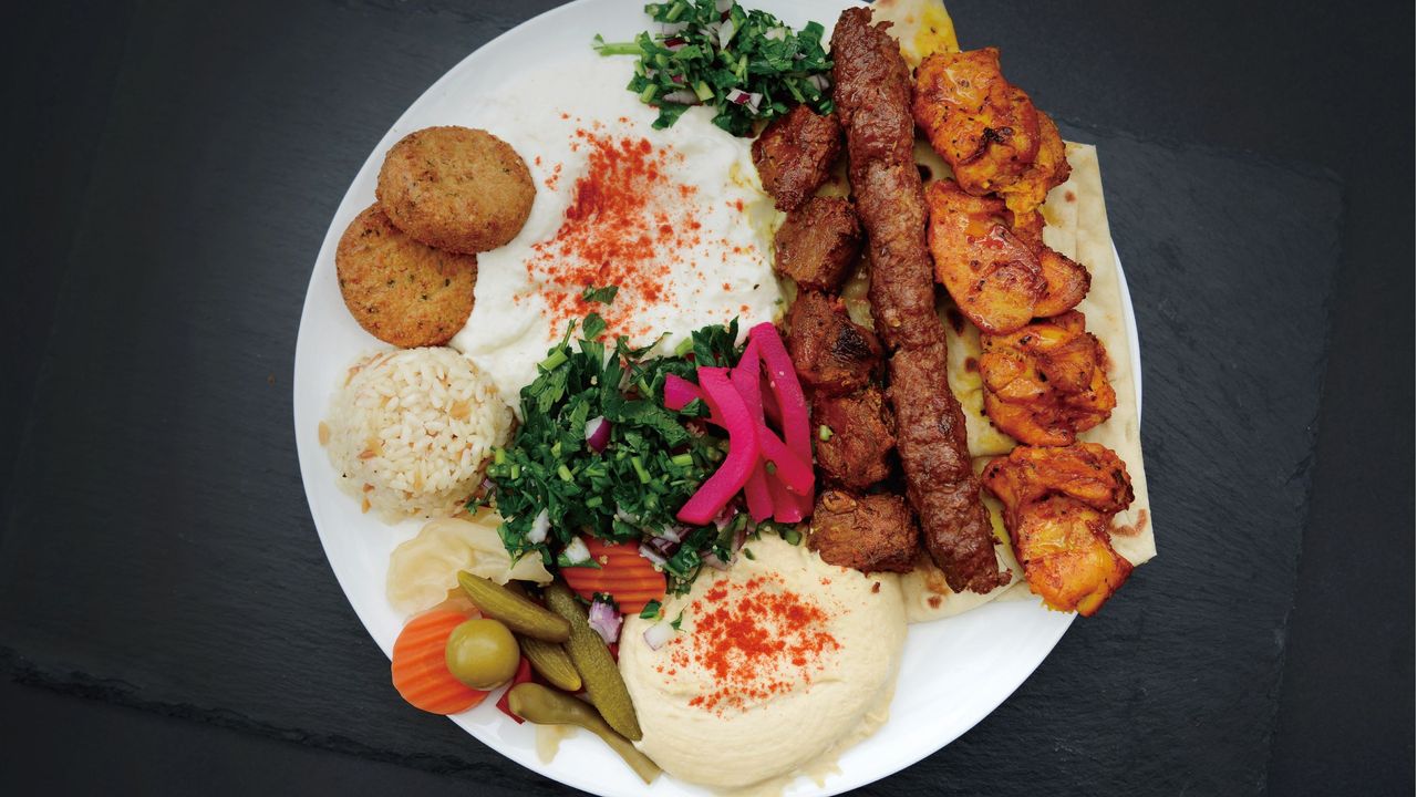Double Skewers Plate
