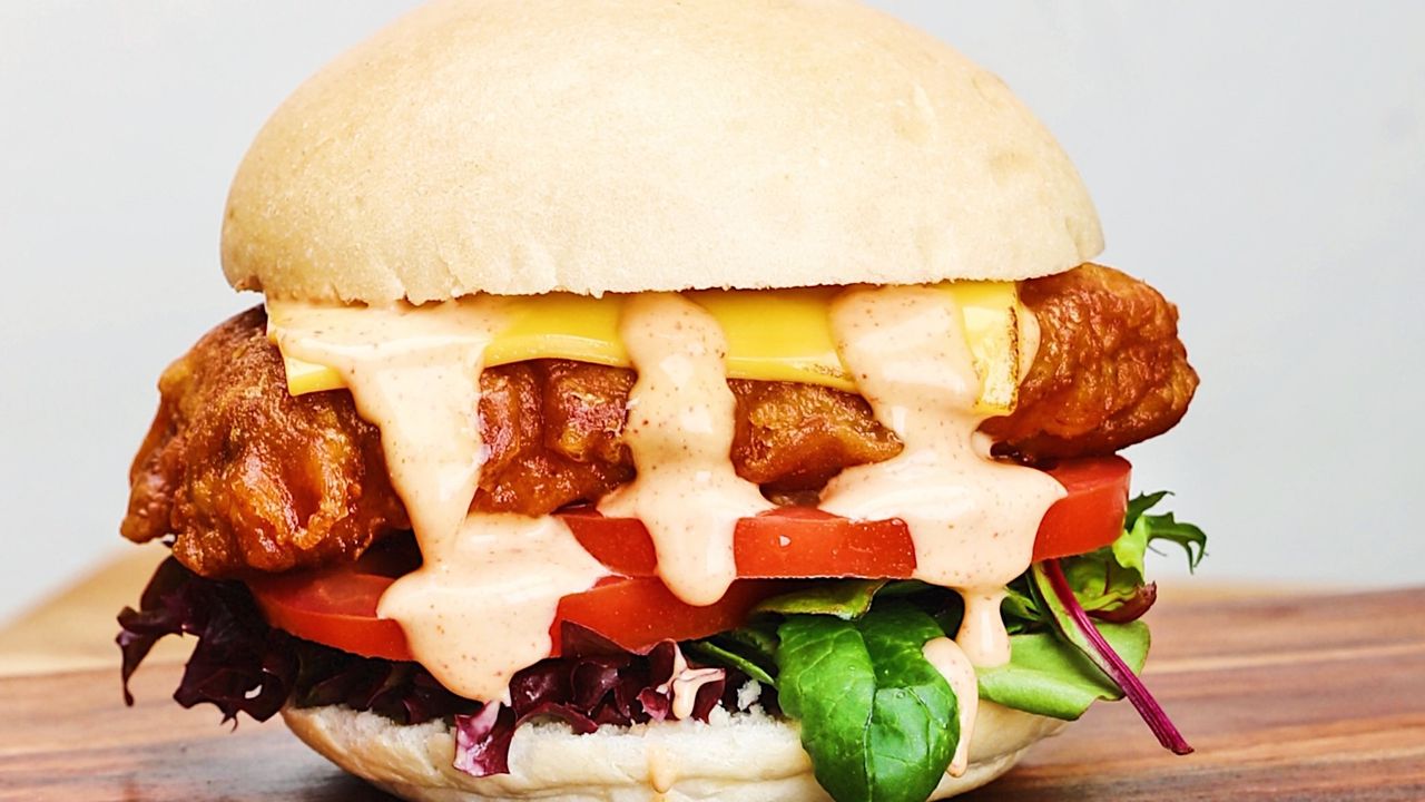 New Orleans Fried Chicken Burger