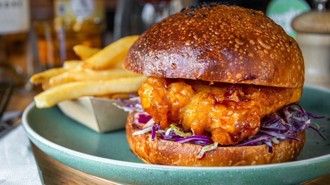 Korean Tofu Burger (V)