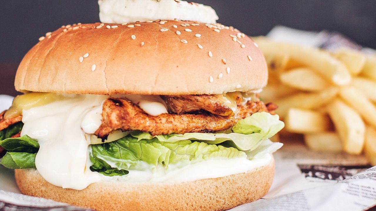 Giant Chicken Peri-Peri Burger