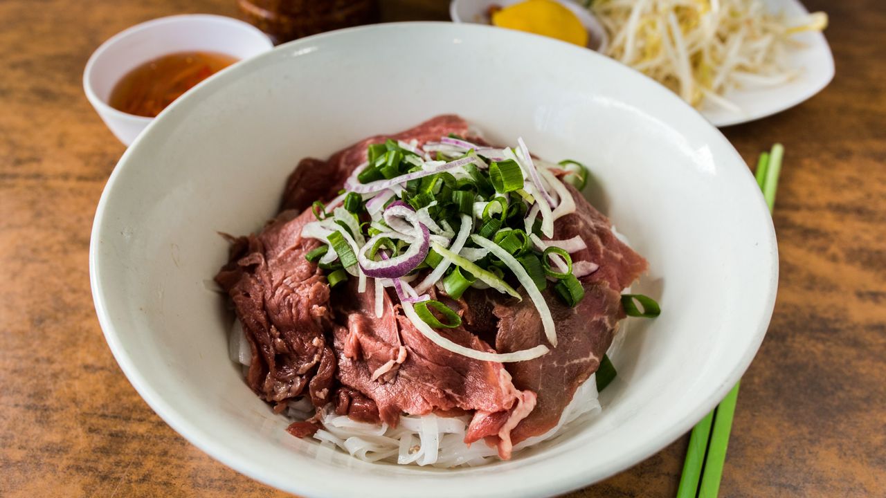 Rare Beef Pho Soup