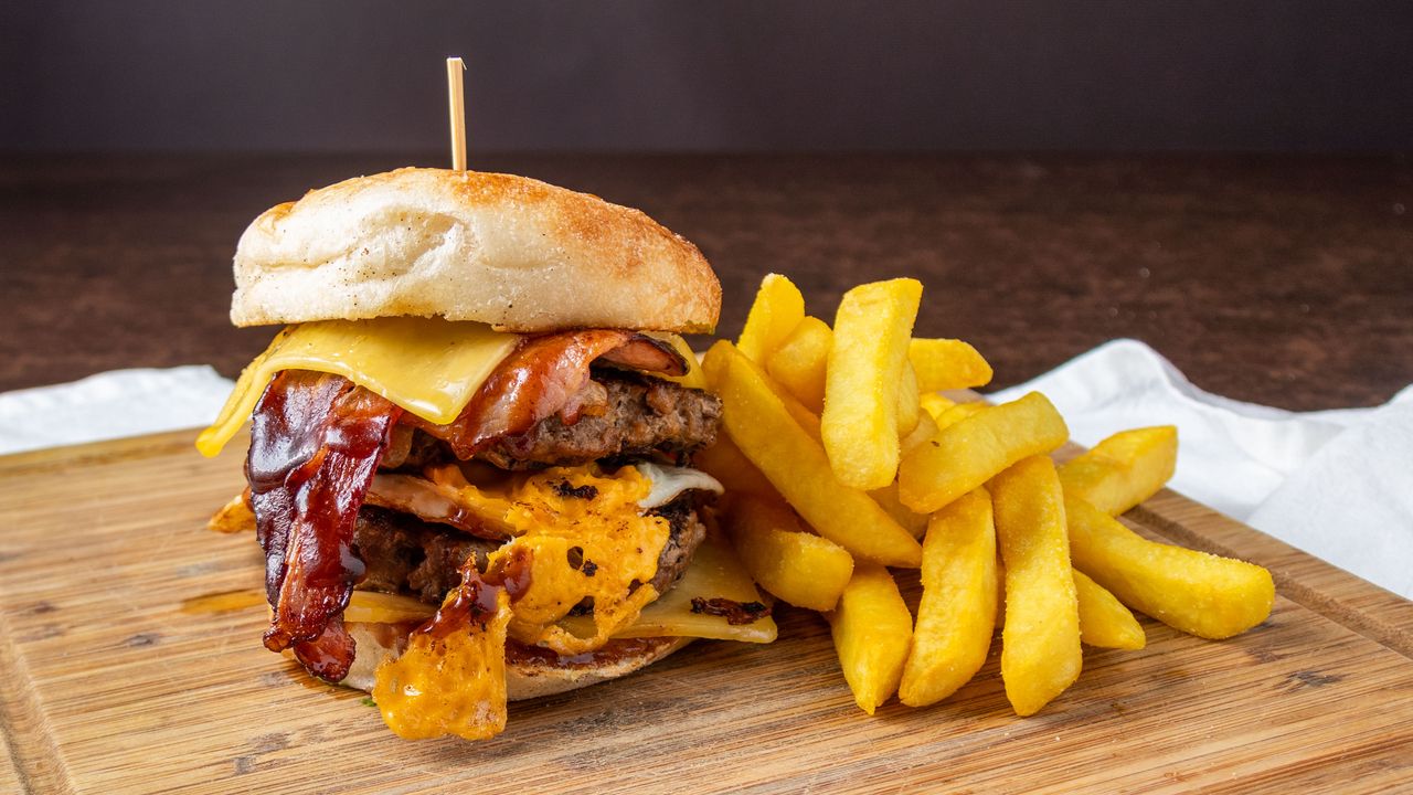 Beef Burger with the Lot